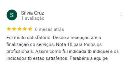 Avaliação de paciente da clínica